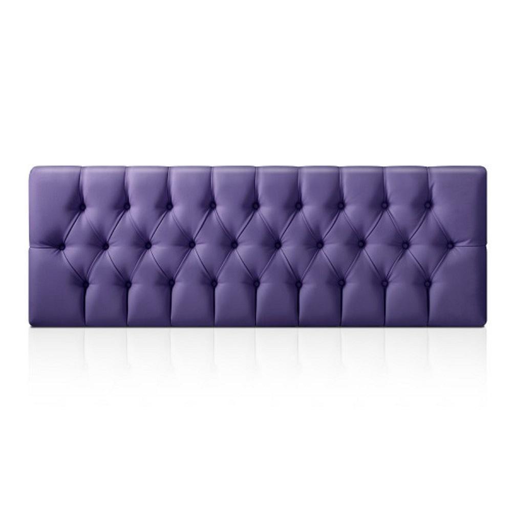 Cabecero Base Cama Sencilla Rombos Violeta img #2