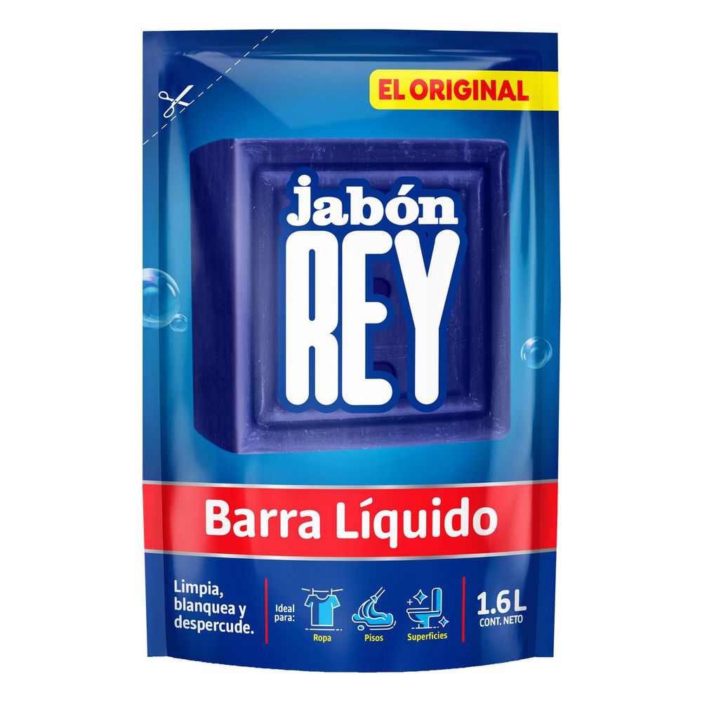 Jabón REY barra líquido original (1600 ml)