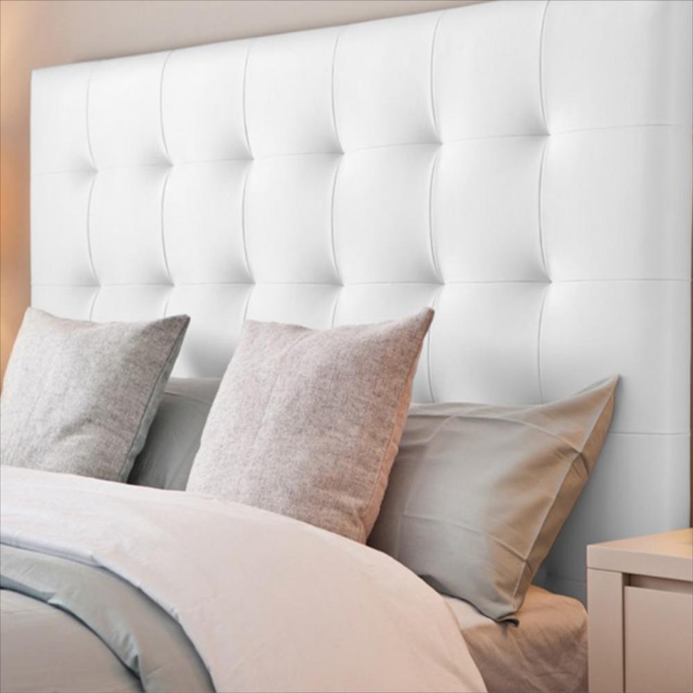 Cabecero Entero Squares Cama Doble 140 X 120 Blanco img #1