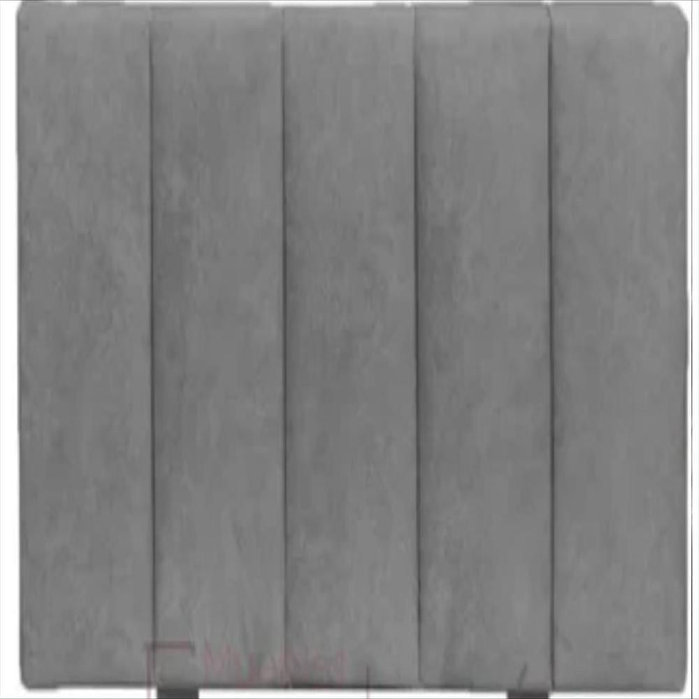 Cabecero De Módulos Verticales 120X60 Cama Semidoble Gris Tela img #1
