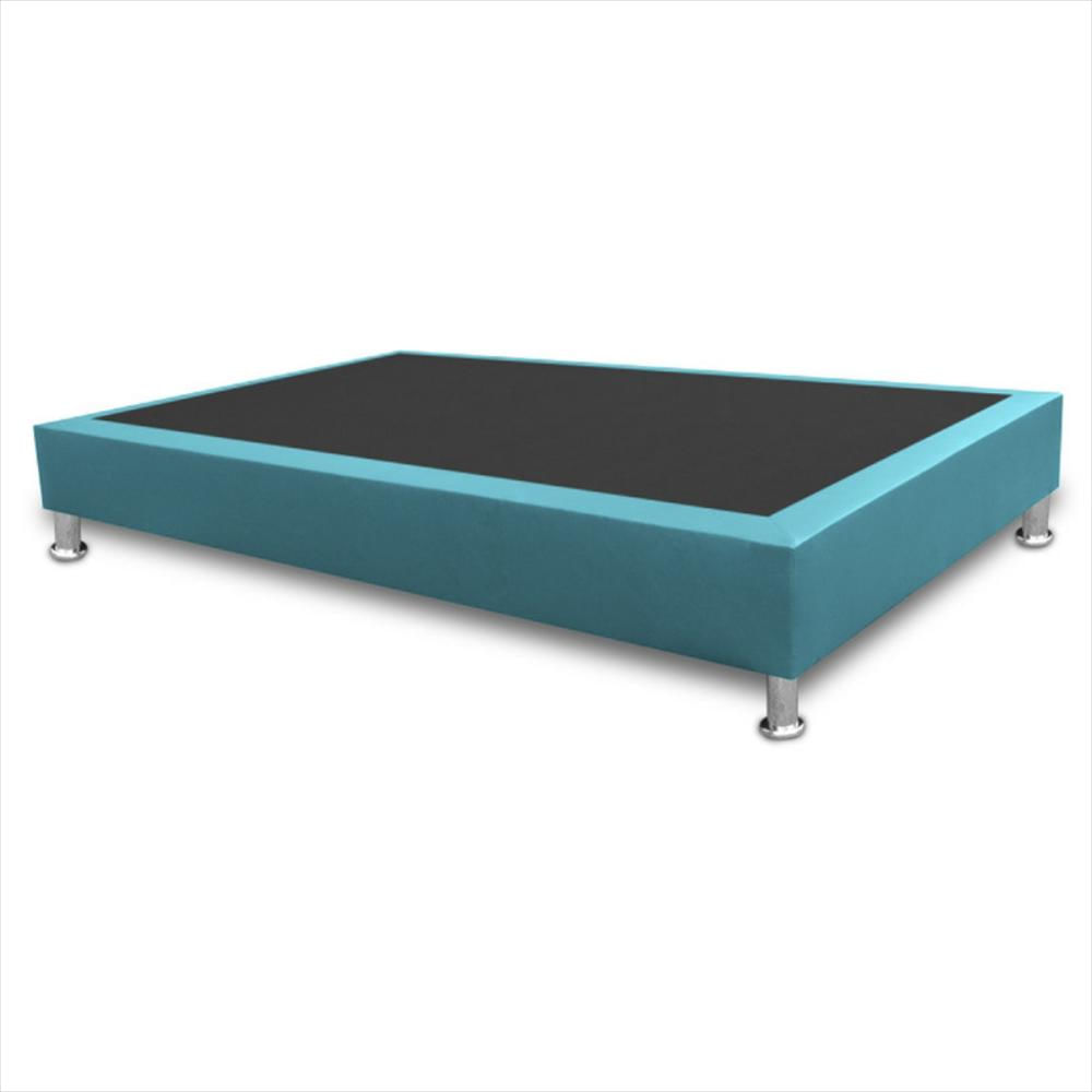 Base Cama Magic Class Sommier 120X190 Microfibra Azul img #2