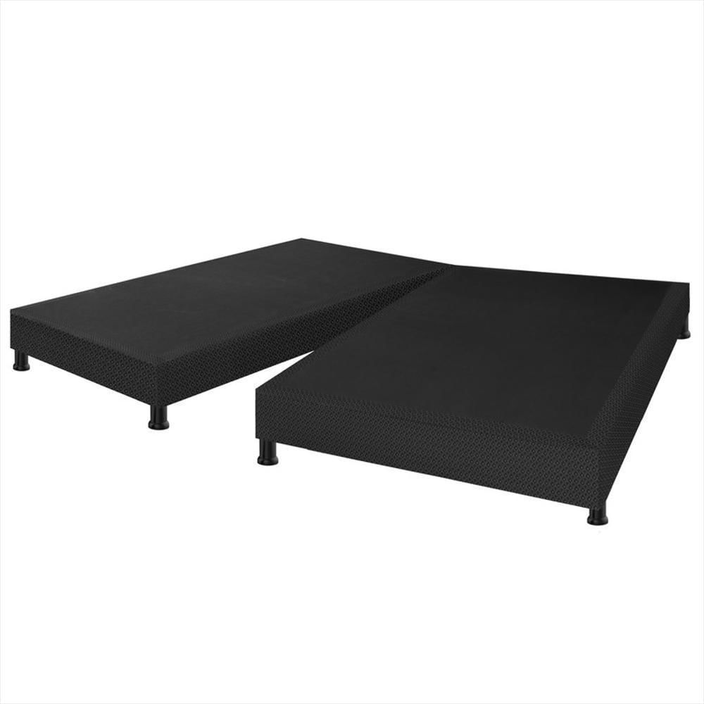 Base Cama Dividida Negra Doble 140X190