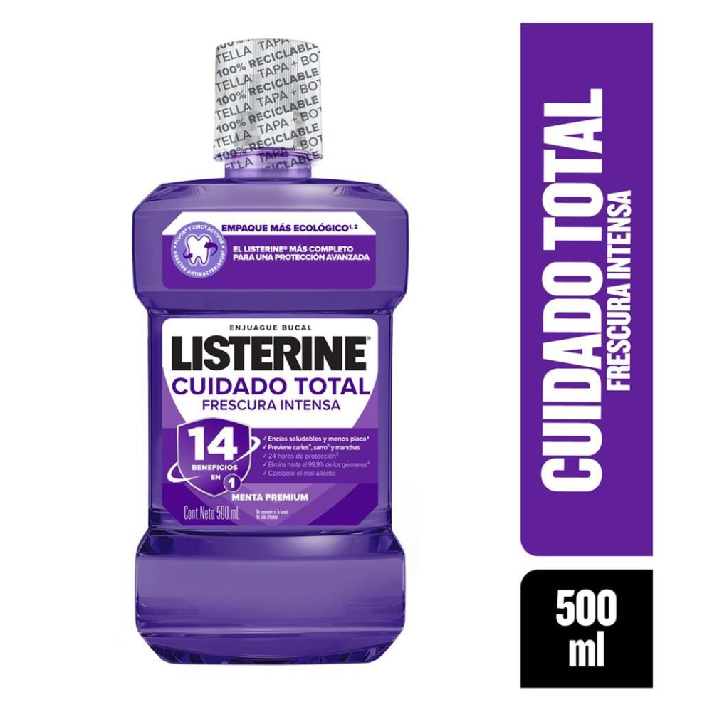 Enjuague bucal LISTERINE cuidado total (500 ml)