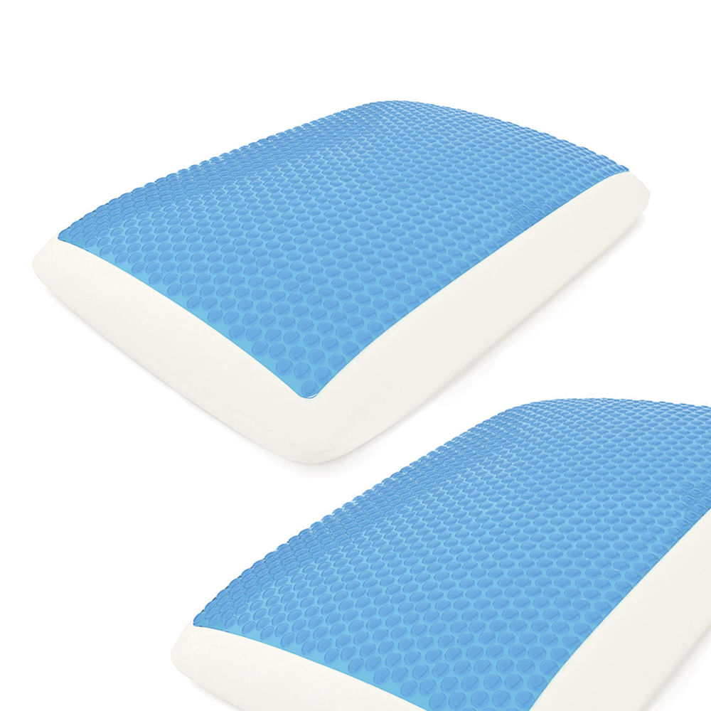 Setx2 Almohadas En Memory Foam Con Capa De Gel