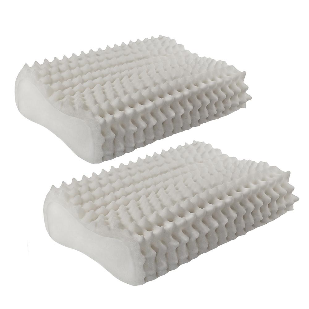 Set X 2 Almohada Cervical Antiestres En Memory Viscoelastico