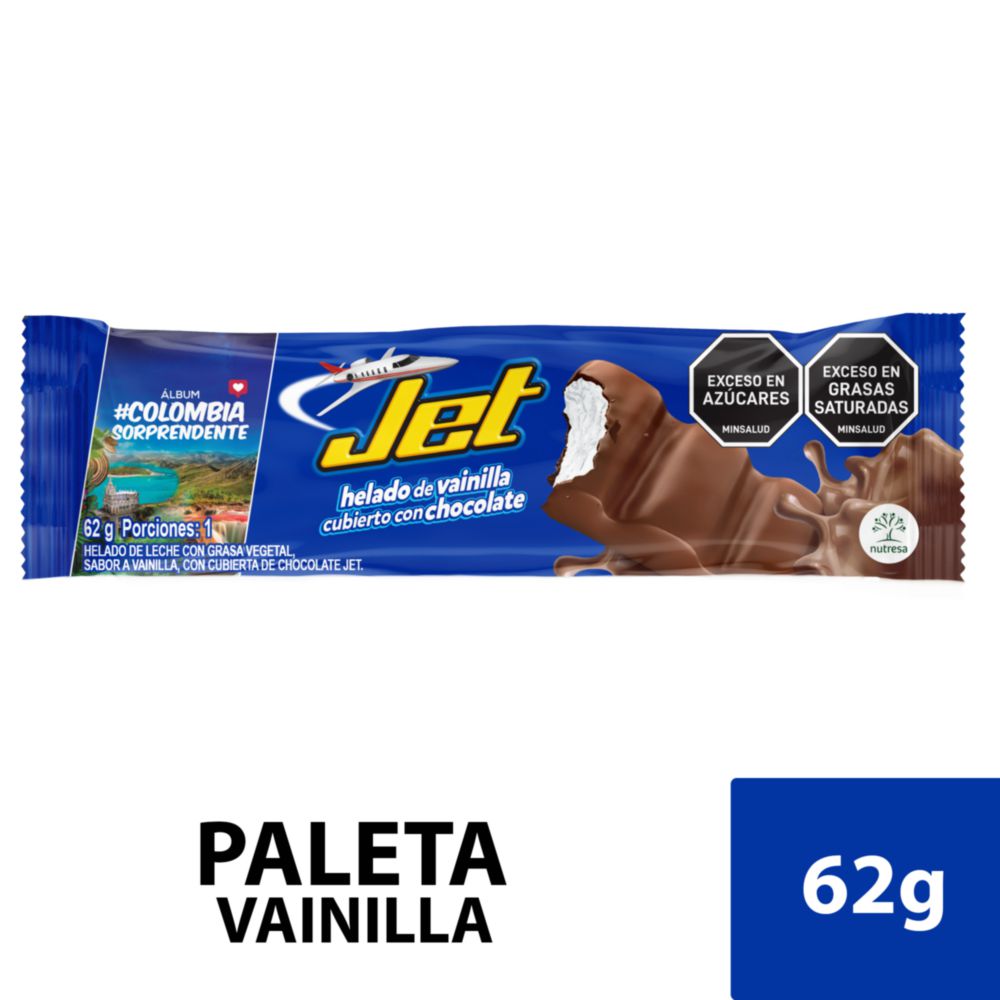 Paleta CREM HELADO vainilla con cobertura chocolate (62 gr)