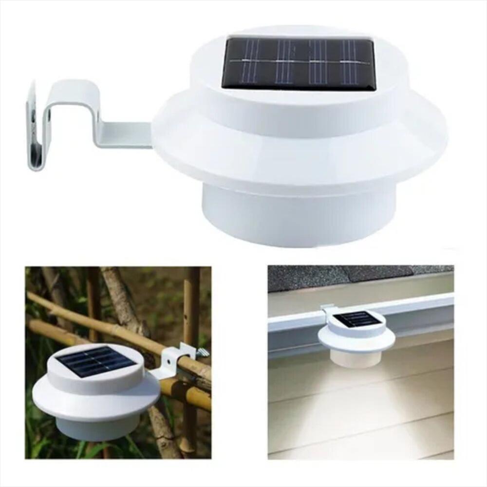 Luz Solar Canaleta Pared Reflector Led Techo Valla Exterior img #2