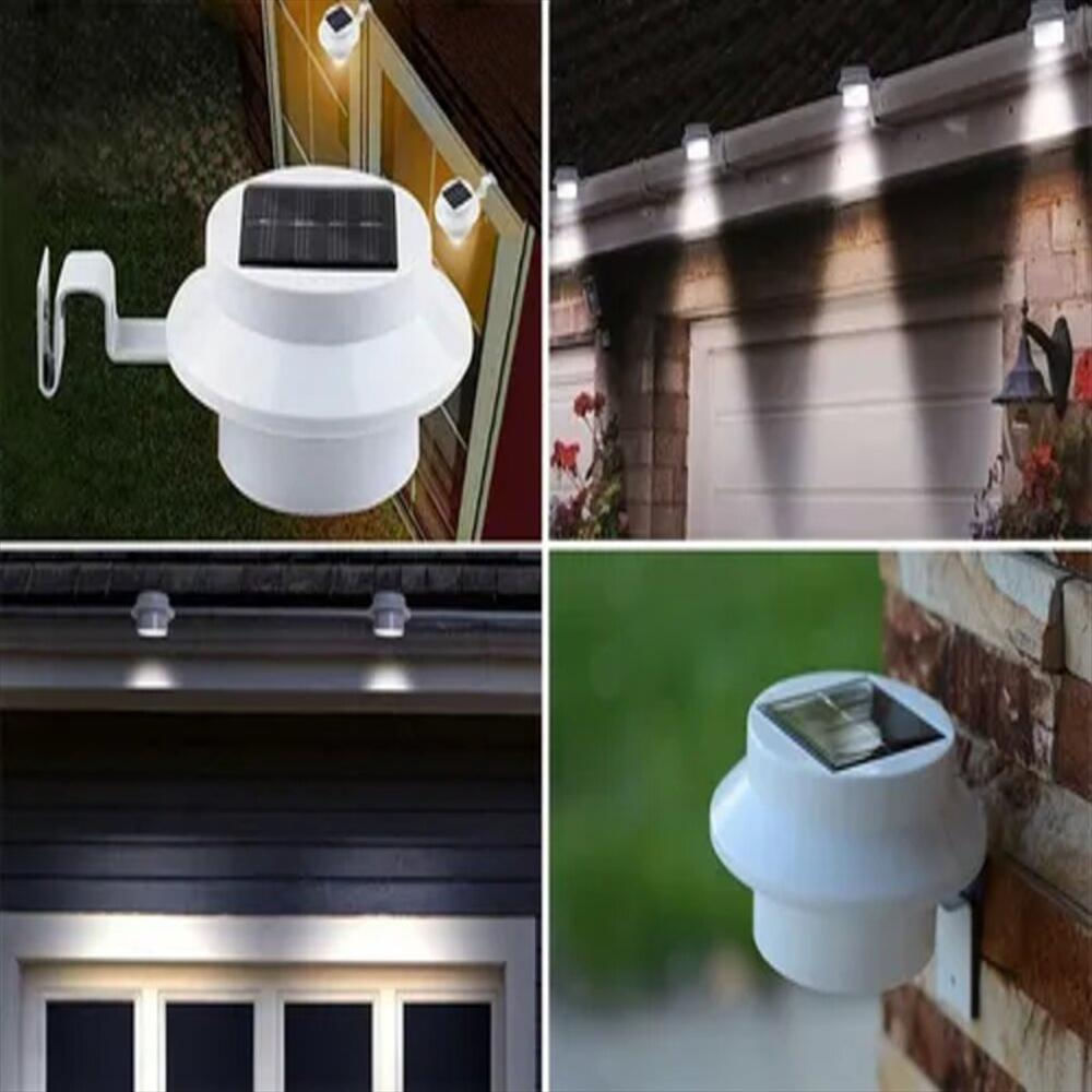 Luz Solar Canaleta Pared Reflector Led Techo Valla Exterior img #3