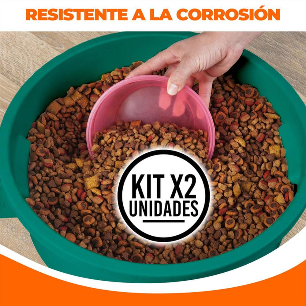 Kit X2 Canecas Tanque Grande Multiuso Plástica 70L Con Tapa Verde img #2