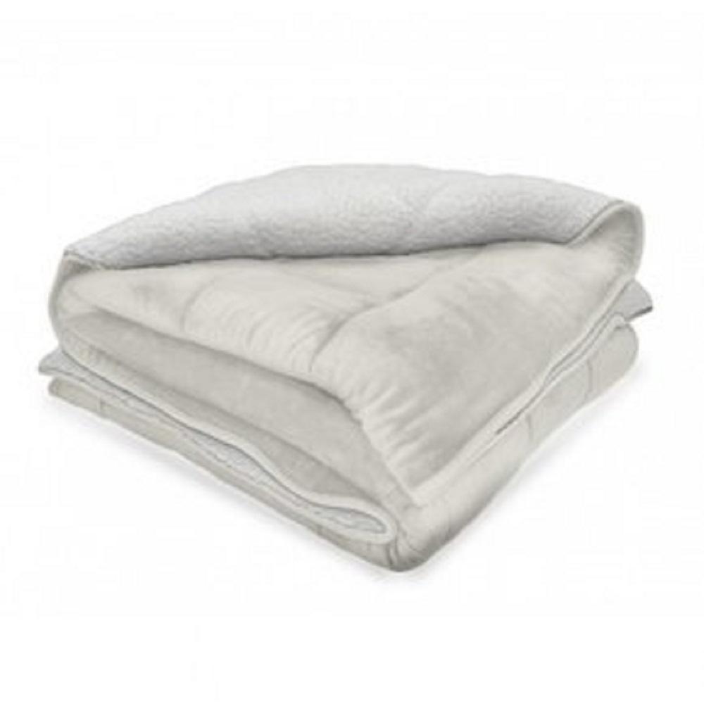 Cobija Flannel Borrego Real Tex 220X240 Cm Blanco