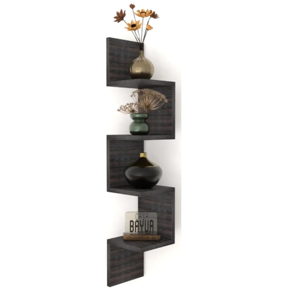 Repisa Esquinero Flotante Repisas Flotantes Adornos Decoracion Moderna Wengue