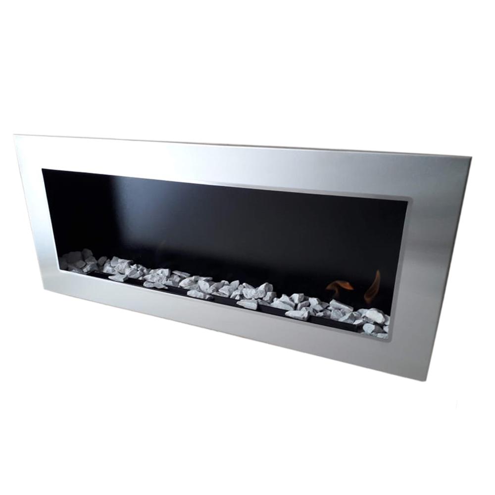 Chimenea De Bioetanol New York Color Plata