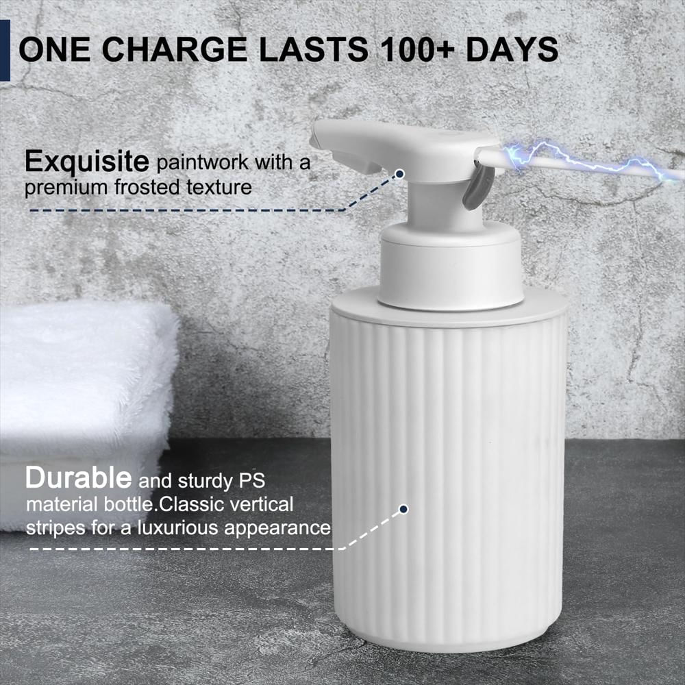 Phneems Dispensador Automático Jabón Espuma 260Ml Blanco img #4