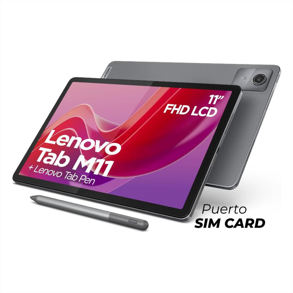 Tablet Lenovo M11 Lte 8Gb 128Gb + Lápiz Puerto Simcard