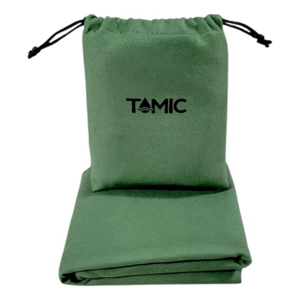 Toalla Microfibra 40X35 Natacion Camping Gym Buceo Viajes Deportes Fitness Natación Verde Militar