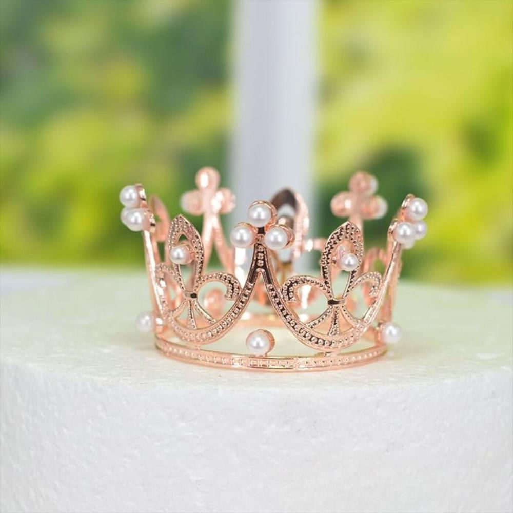 Corona Grande En Oro Rosa Para Decoraciones Que Enamoran Romántica, Chic Y Brillante img #3