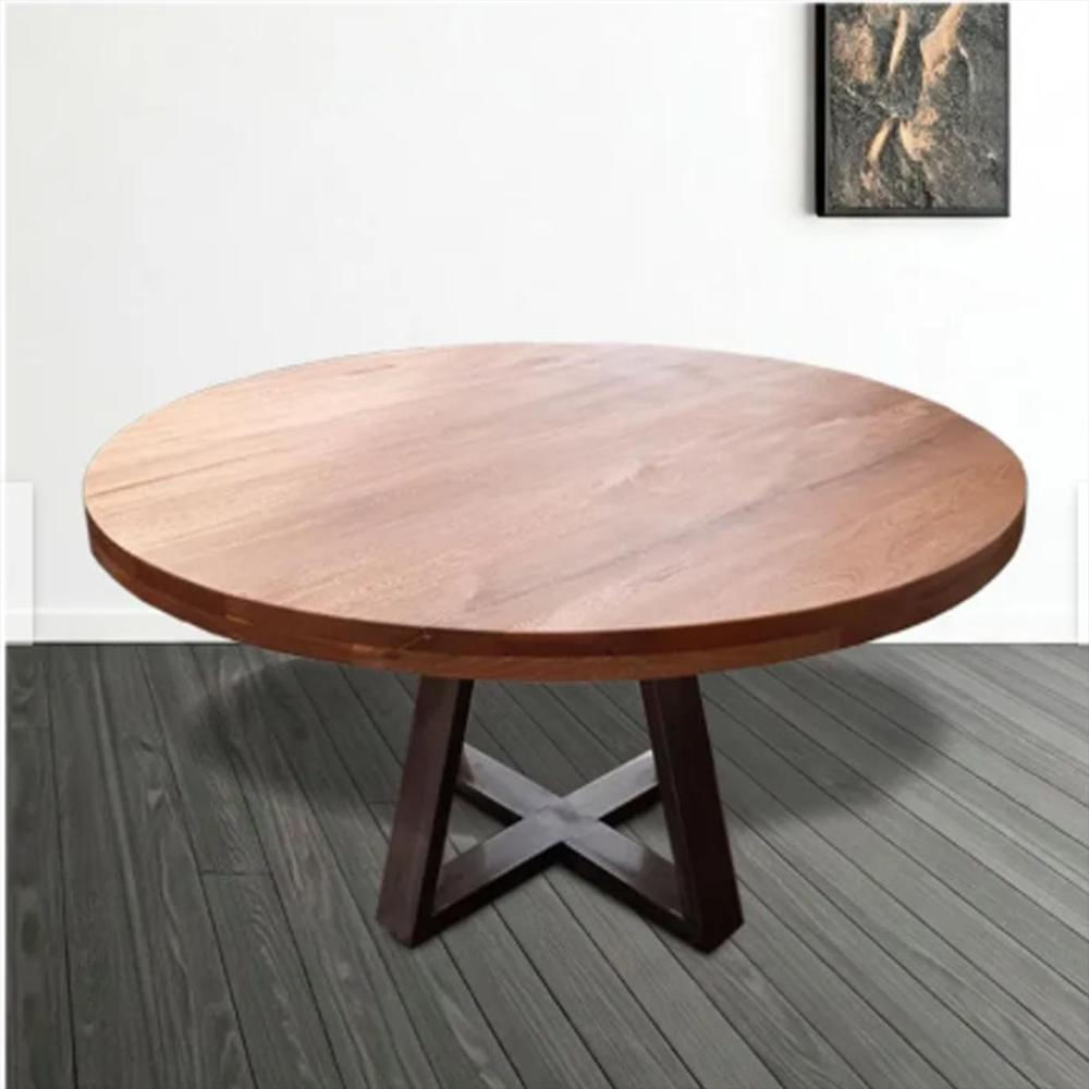 Mesa Comedor Estopa Diametro 100Cm Rustico Industrial