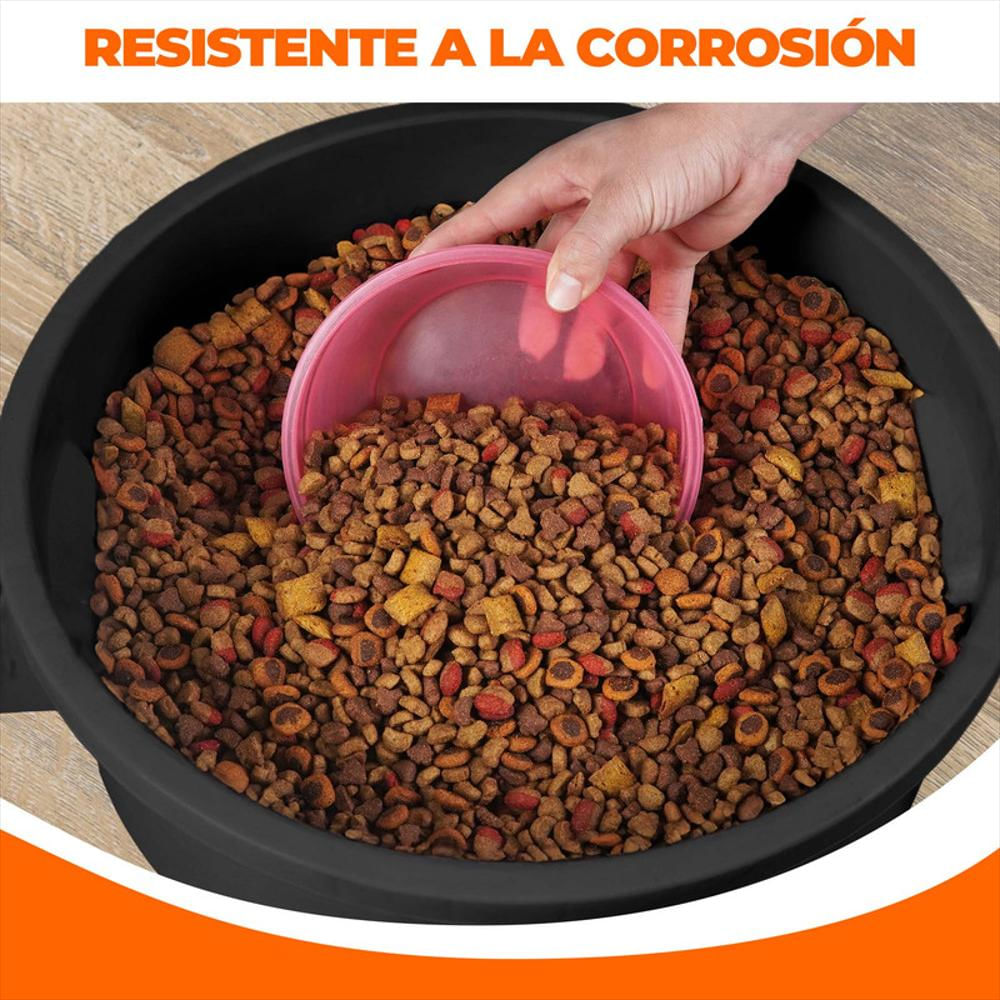 Caneca Tanque Grande Multiuso Plástica 70L Con Tapa Y Manija Negro img #2