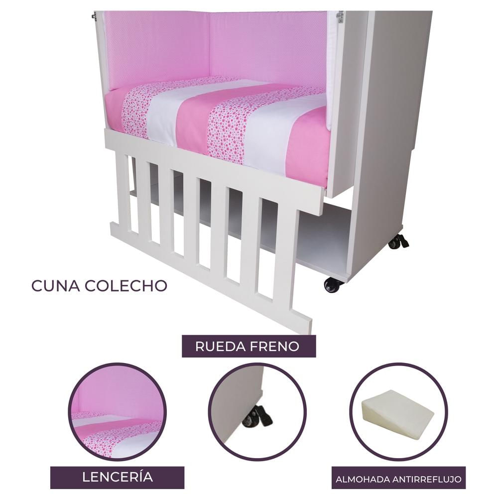 Cuna Mobiliariobebes Colecho Rosada
