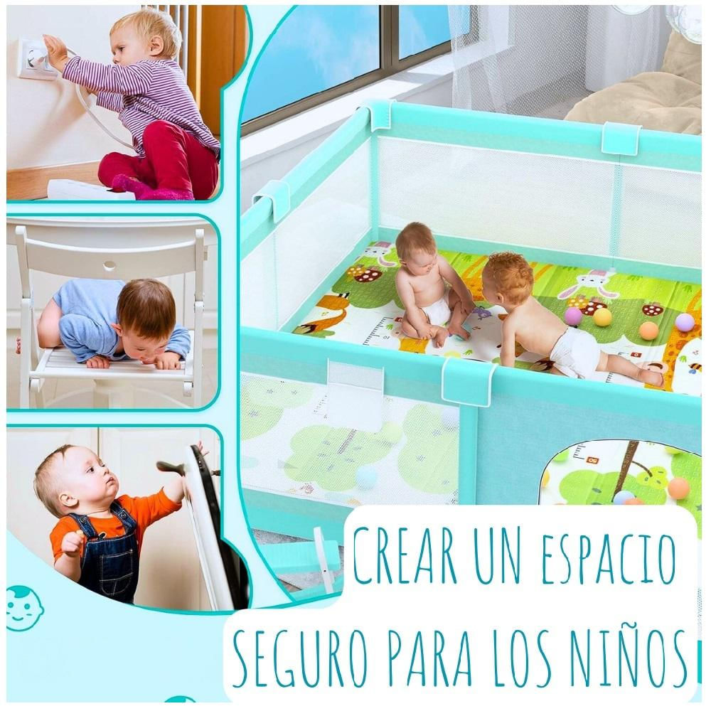 Corral De Juego Para Bebes 180X200 +50 Pelotas+2 Agarradera img #2