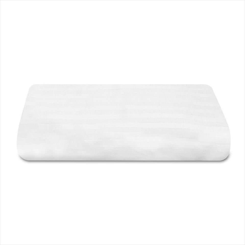Sábana Blanca Embozada Para Cama Doble