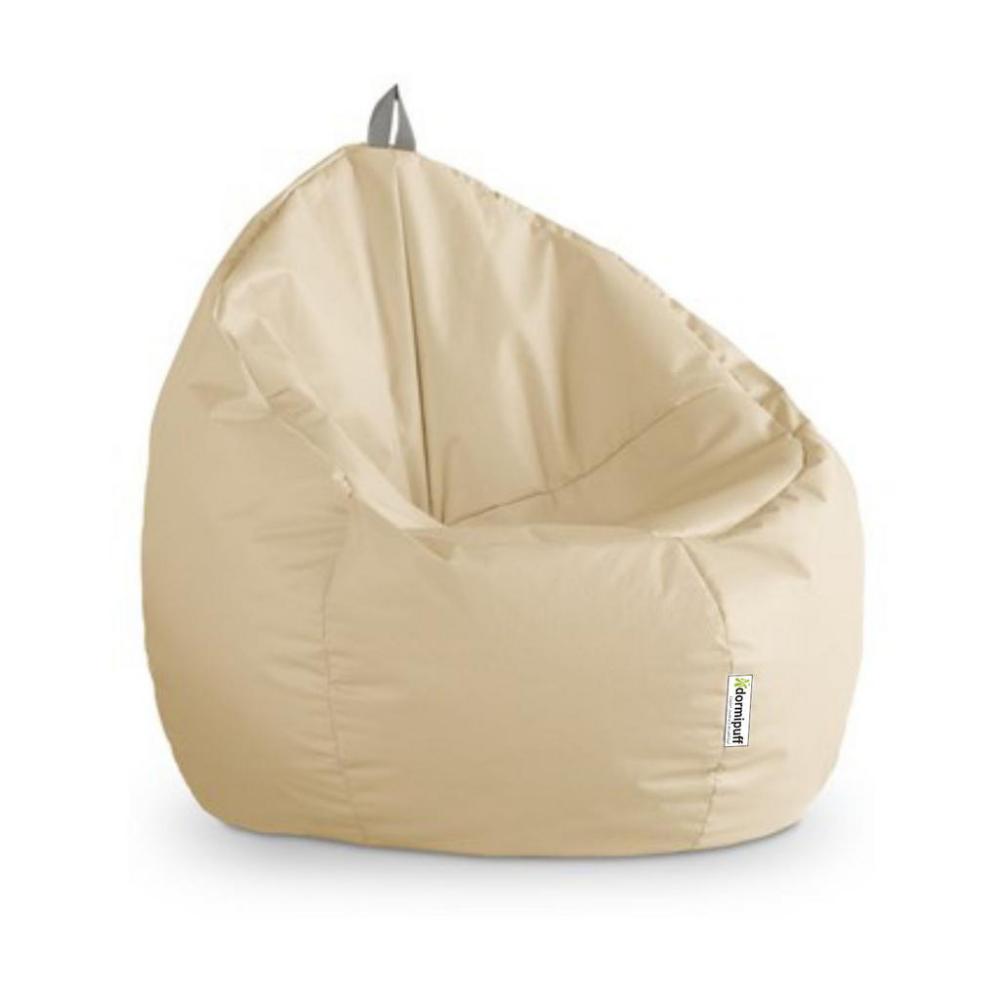 Puff Pibe Beige Lona Impermeable Dormipuff