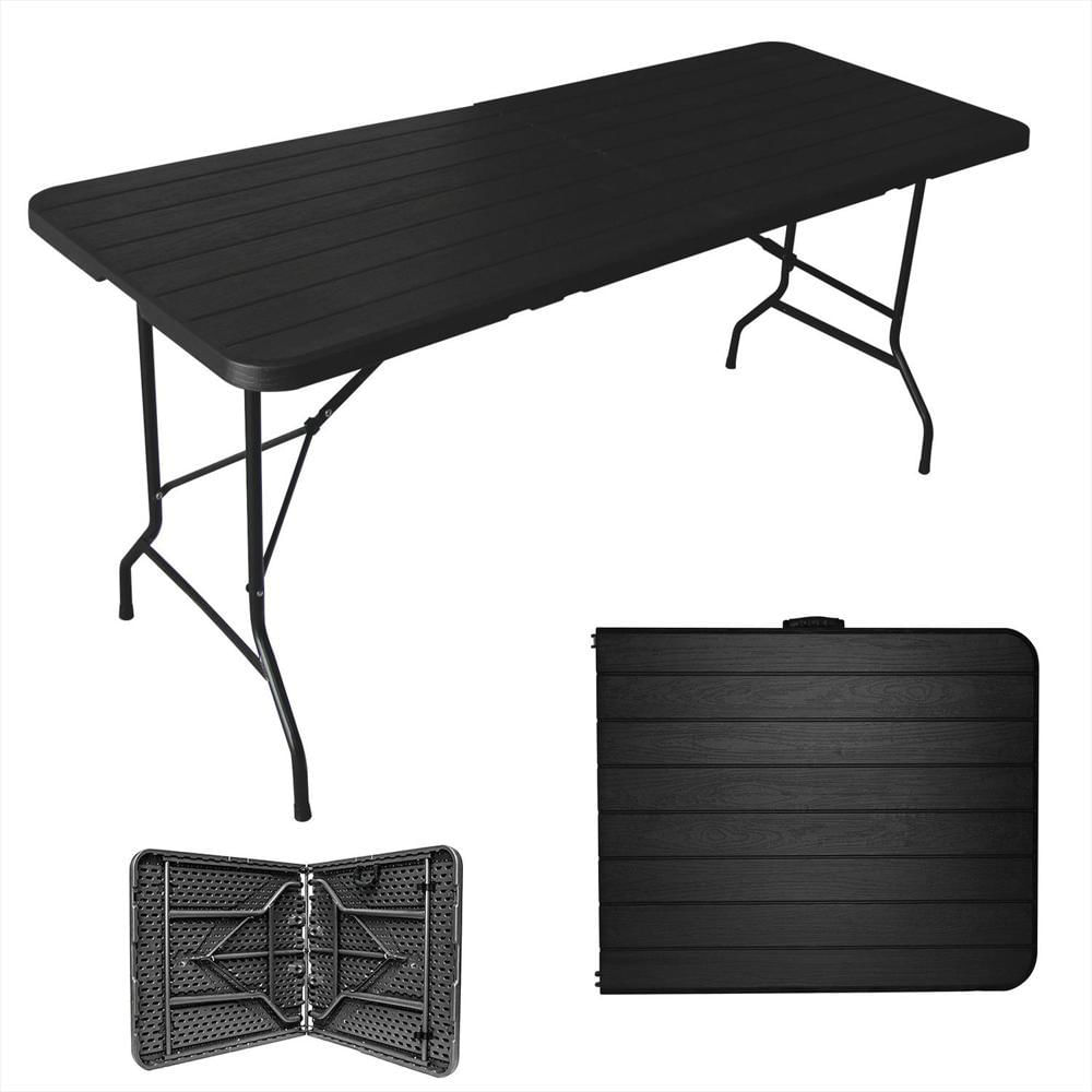 Mesa Portafolio Plegable Negro 180Cm