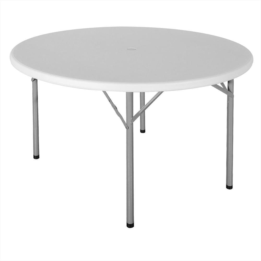Mesa Plegable Comedor Redonda Jardin Exterior Banquetera