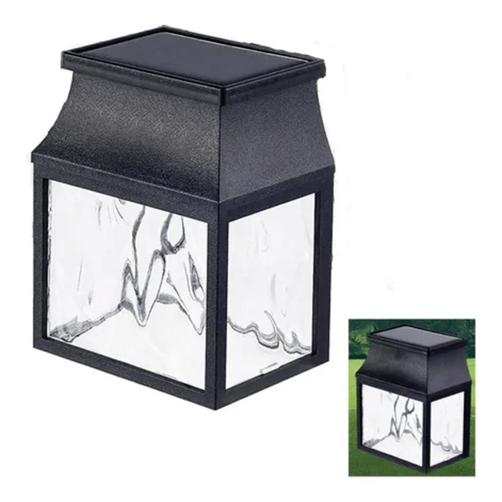 Farol Solar Lámpara Exterior Pared Luz Blanca Decorativa img #2