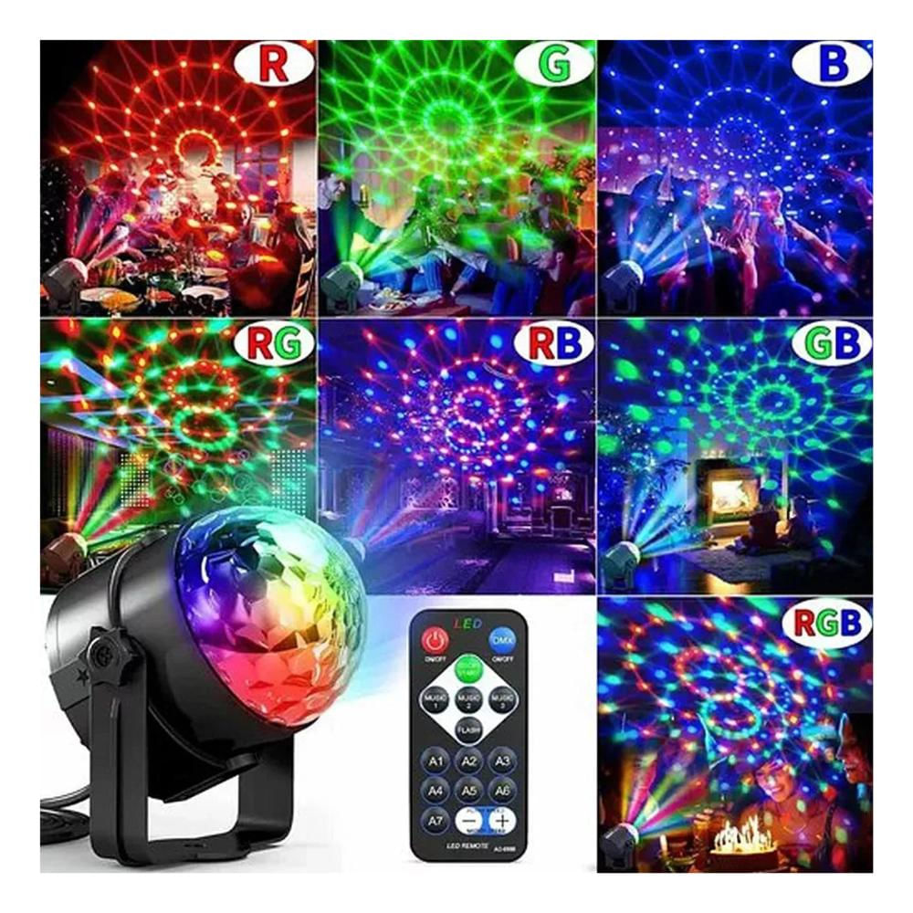 Bola De Luces Led Rgb Con Control Remoto U02 img #5