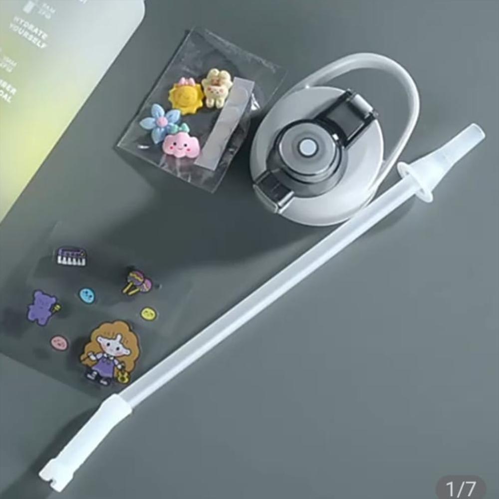 Termo Motivacional Pines Stickes Degradé Botilito Pitillo 1 Litro Azul img #3