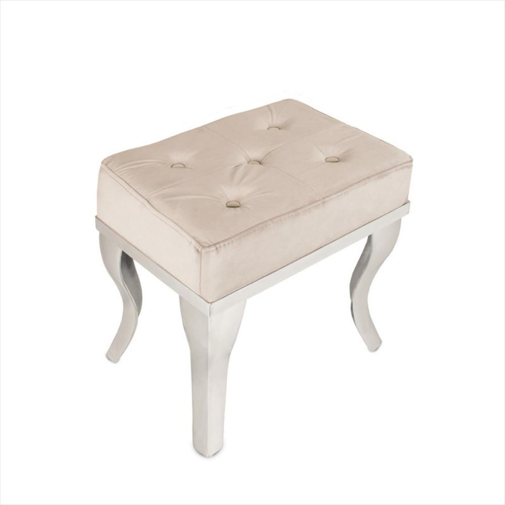 Puff Rectangular Espáciosdeko Ref. 1017 Gris Claro