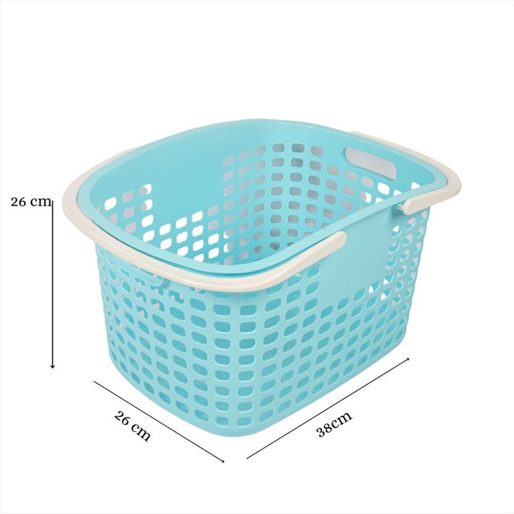Canasta Cesta Cesto Para Mercado Multiuso Supermercado X12 Azul img #4