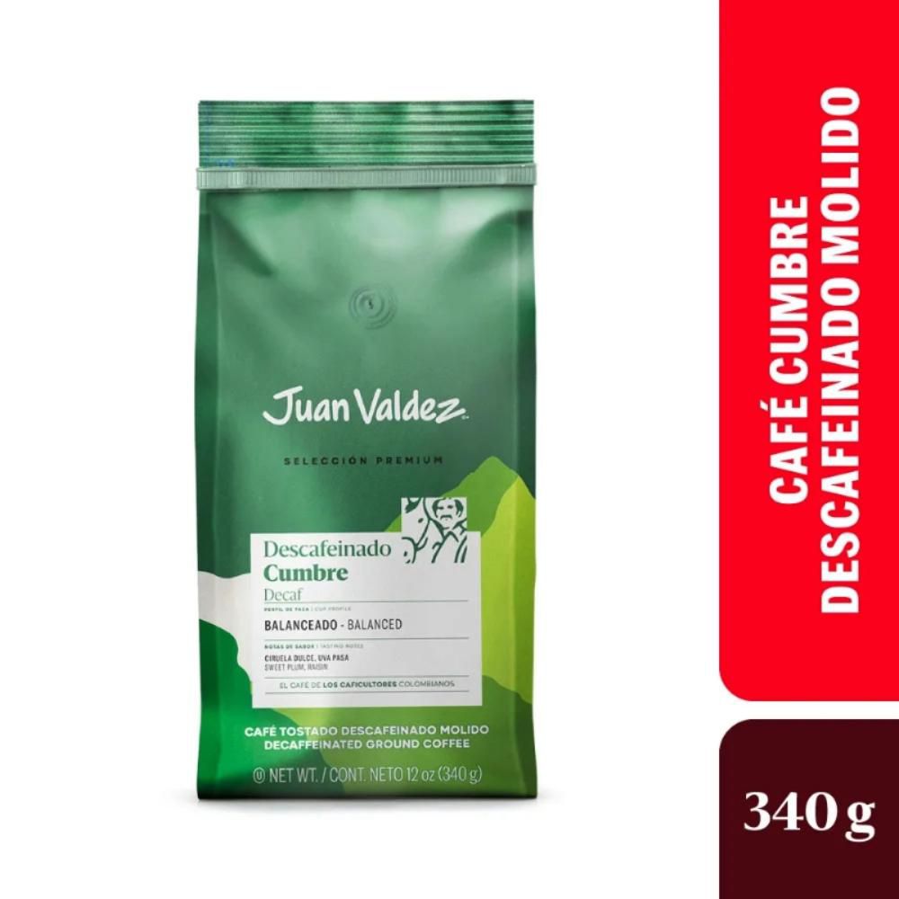 Café JUAN VALDEZ Cumbre descafeinado molido (340 gr)