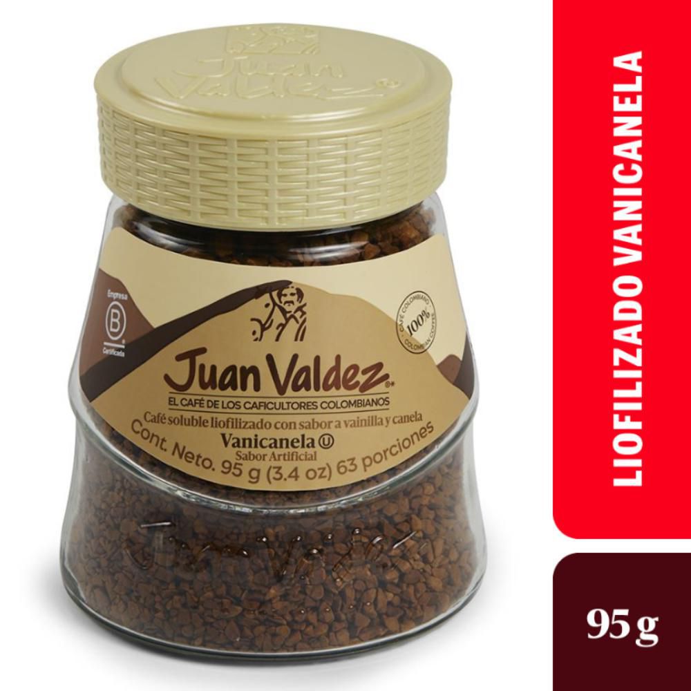 Café JUAN VALDEZ Liofilizado vanicanela (95 gr)