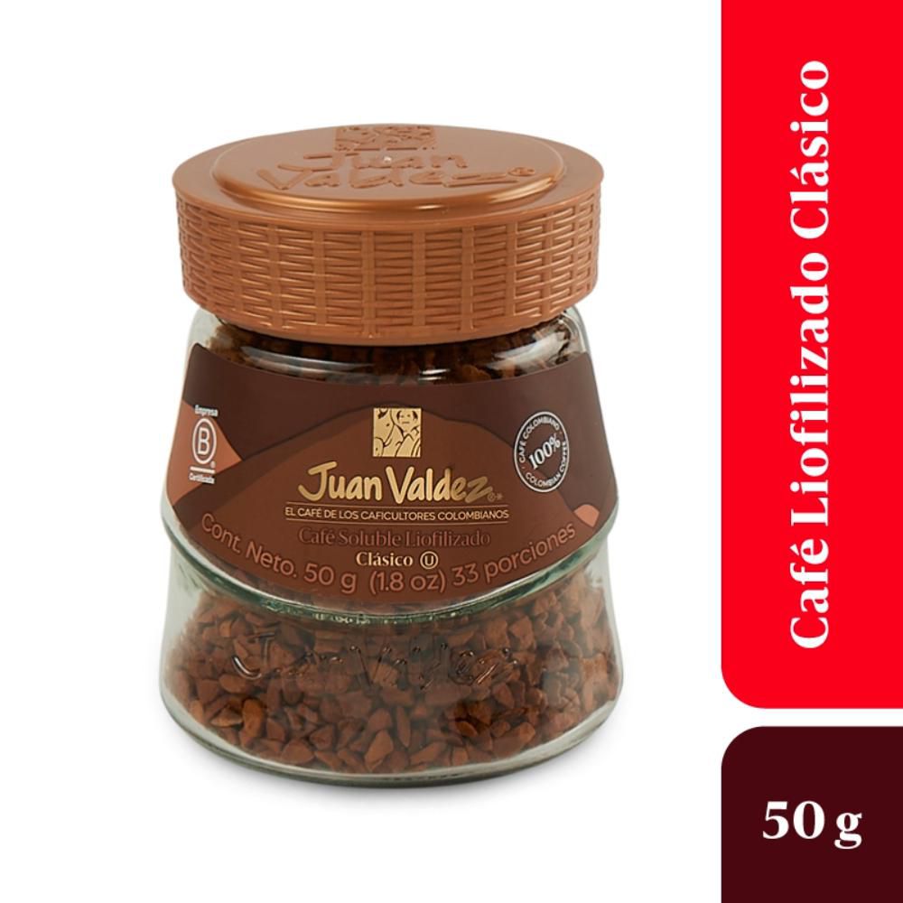 Café JUAN VALDEZ Liofilizado clásico (50 gr)