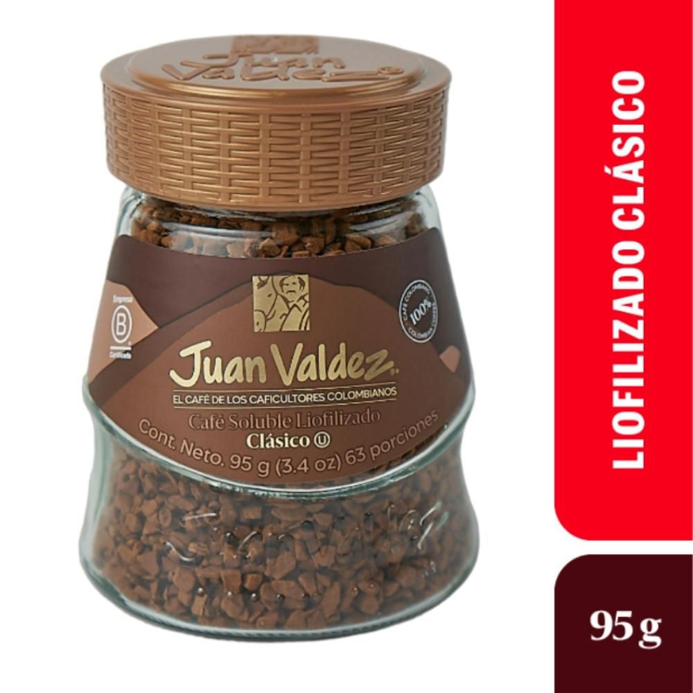 Café JUAN VALDEZ Liofilizado clásico (95 gr)