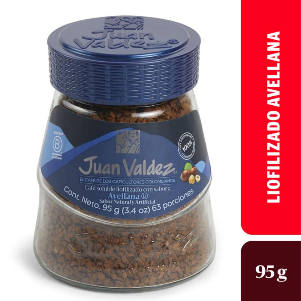 Café JUAN VALDEZ Liofilizado avellana (95 gr)