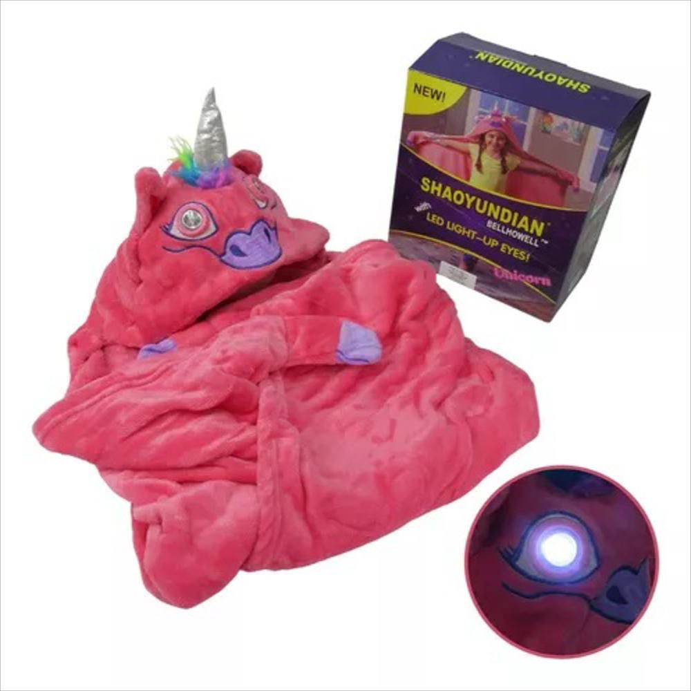 Manta Cobertor Infantil Unicornio Luces Unicolor img #1