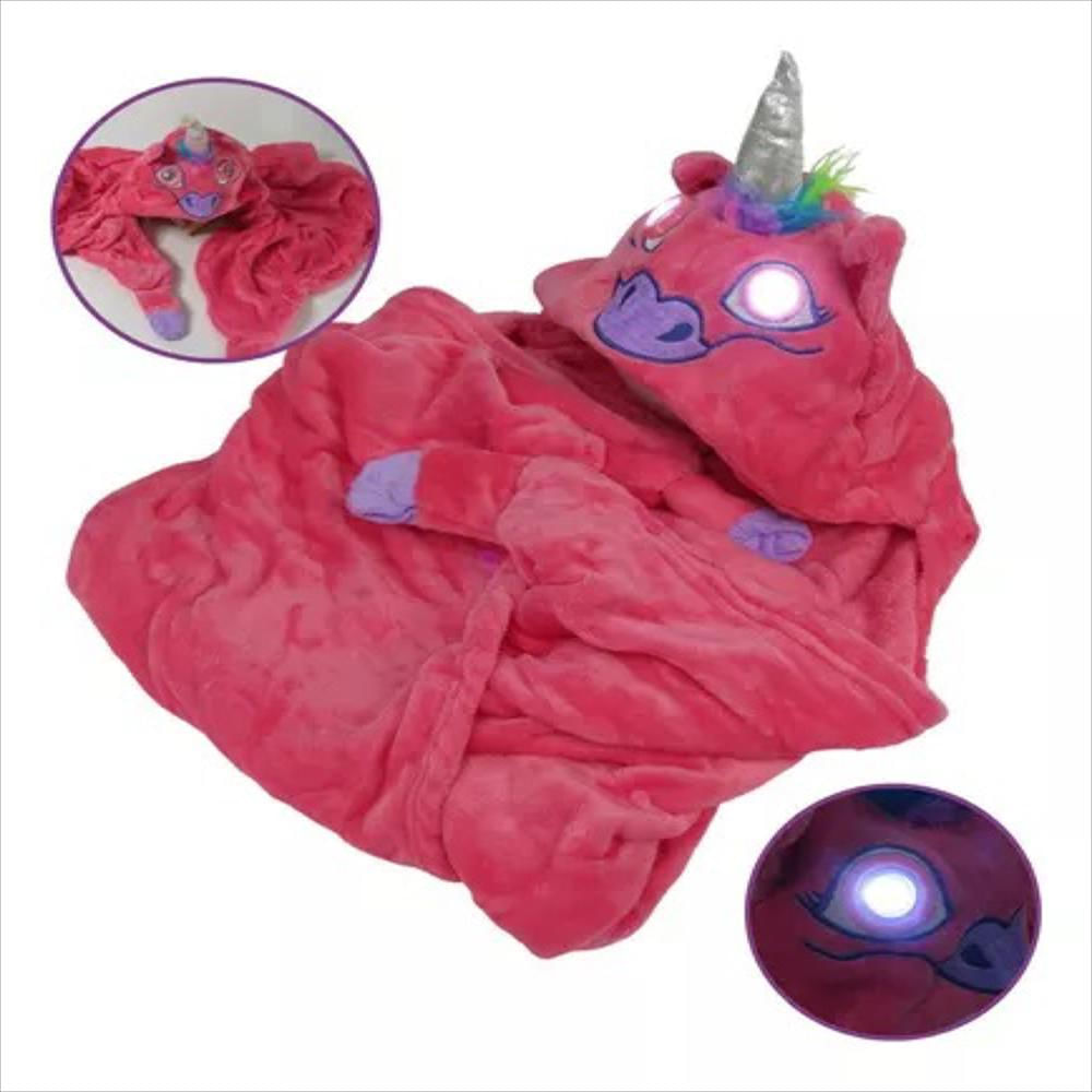 Manta Cobertor Infantil Unicornio Luces Unicolor img #2