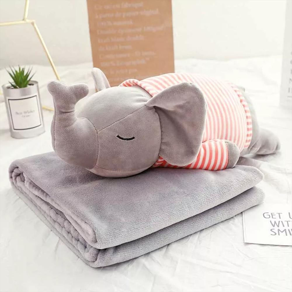 Almohada Cobija Bebé Peluche Con Cobija