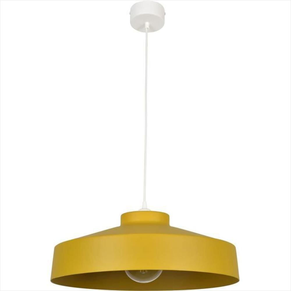 Lámpara Colgante Corep Industrial Metal Pintado Ø 41 Cm Mostaza