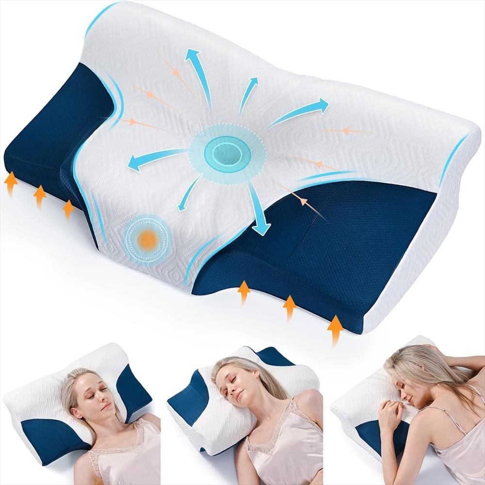 Almohada Cervical De Espuma Viscoelástica Almohada Ergonómica Para Dormir