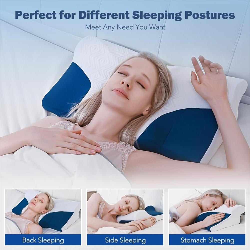 Almohada Cervical De Espuma Viscoelástica Almohada Ergonómica Para Dormir img #4