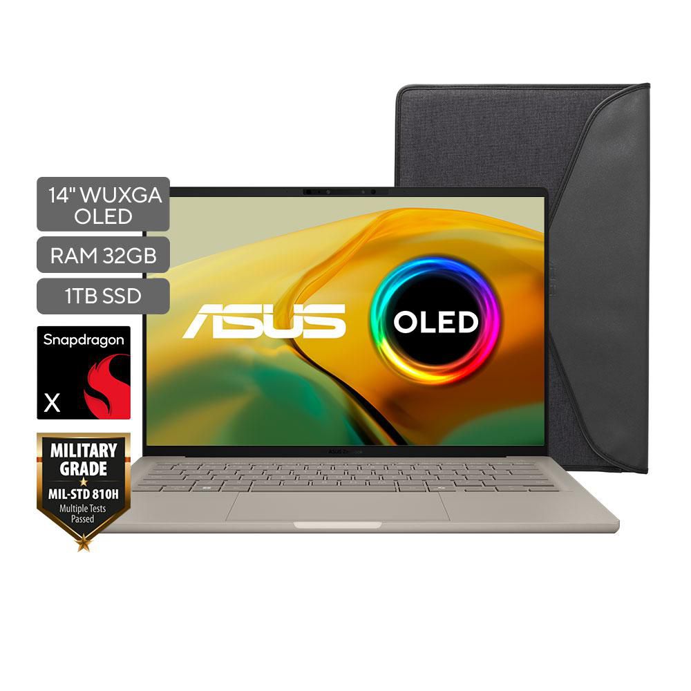 Portatil ASUS Zenbook A14 Qualcomm Snapdragon X X126100 RAM 32 GB 1 TB SSD UX3407QAQD288W
