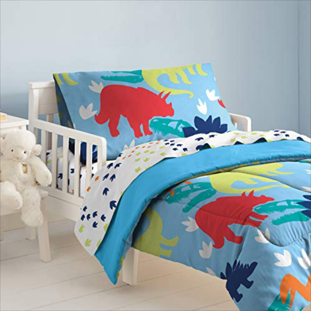 Conjunto De Juego De Sábana Con Edredón De Dinosaurios img #2