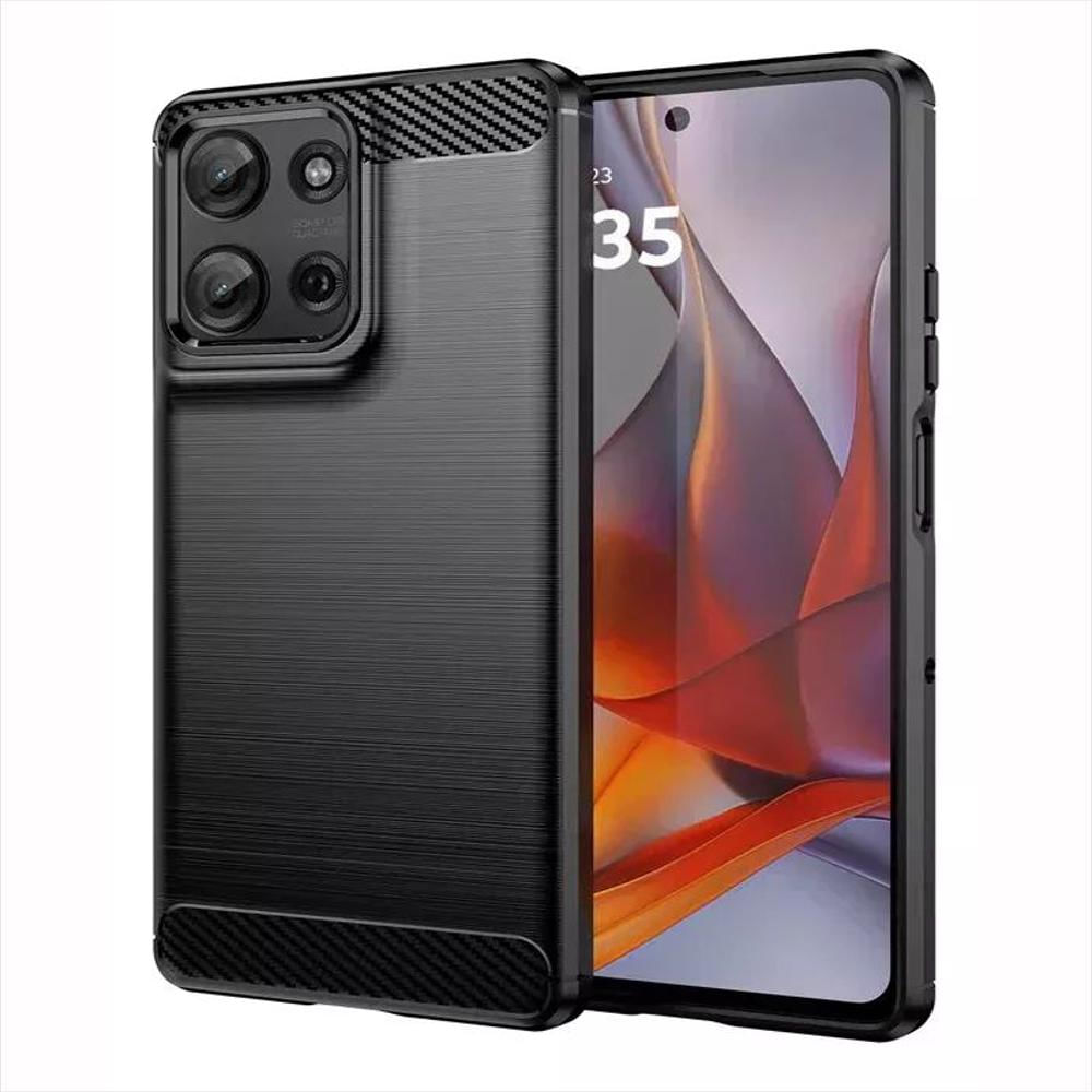 Funda Tipo Carbono Para Celular Motorola Moto G75
