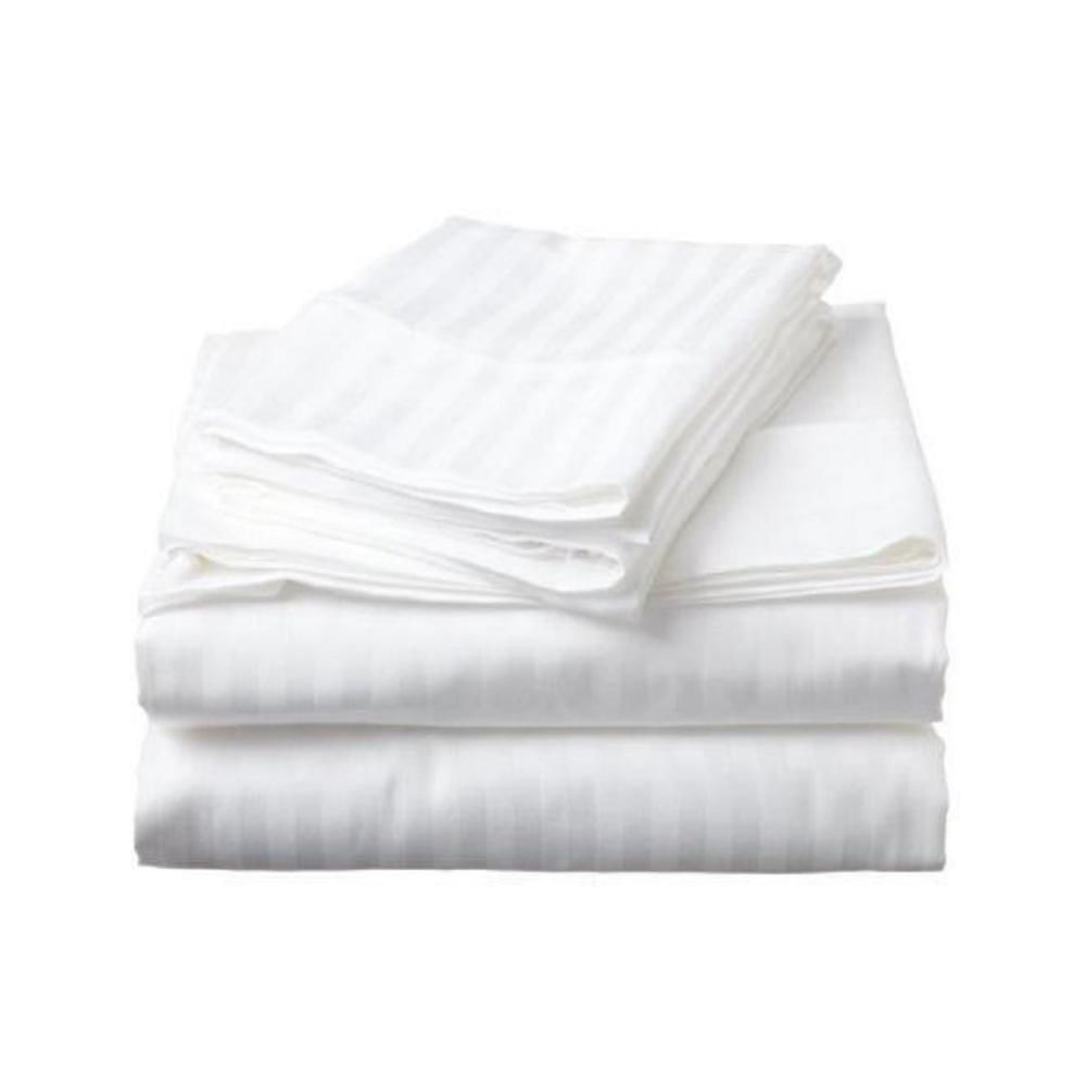 Juego De Sábanas Semidoble 300 Hilos Sateen Algodón