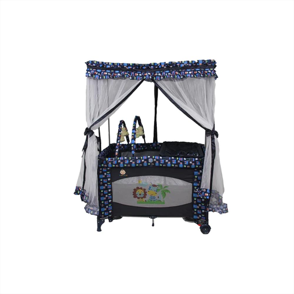 Cuna Corral Para Bebe Niño Niña Toldo Alto Bc 600 Baby Cuchi Azul Transporte