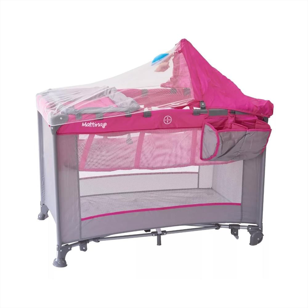 Corral Mattina Capota Y Organizador Rosado